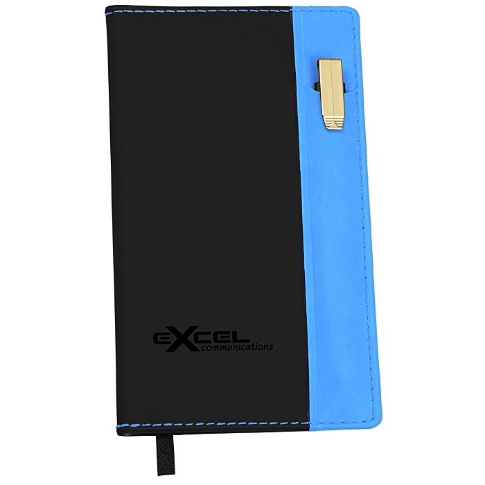 Custom Lafayette Soft Cover Memo Book with Pen