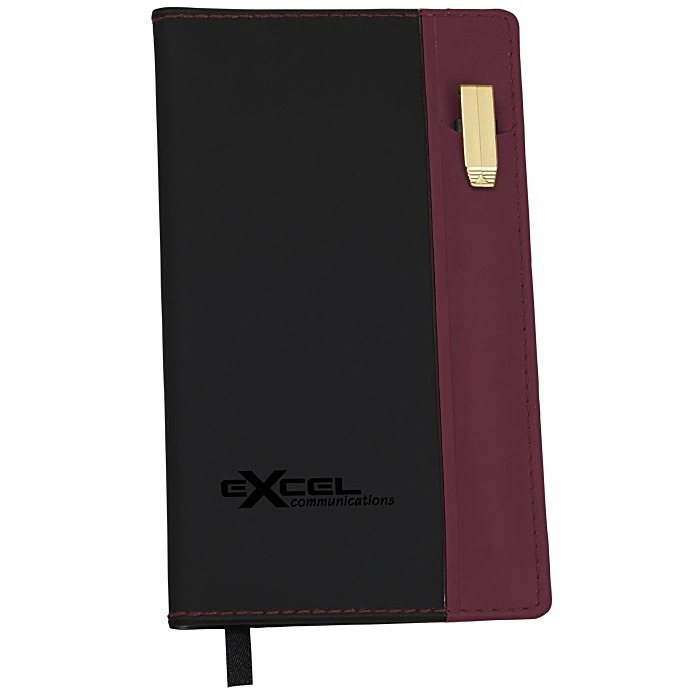 Custom Lafayette Soft Cover Memo Book with Pen