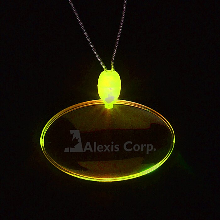 Custom Light-Up Pendant Necklace - Oval