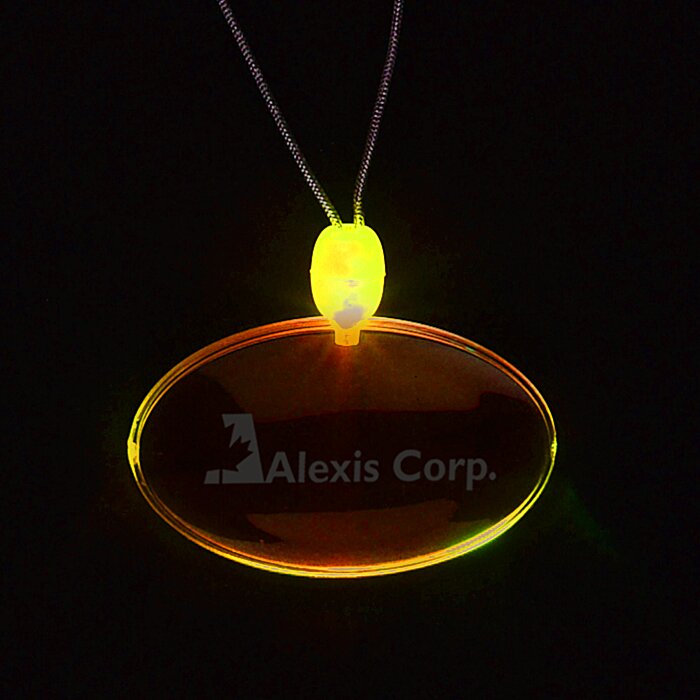 Custom Light-Up Pendant Necklace - Oval