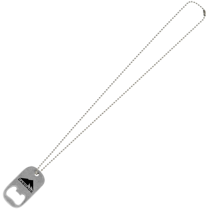 Custom Dog Tag Necklace With Bottle Opener