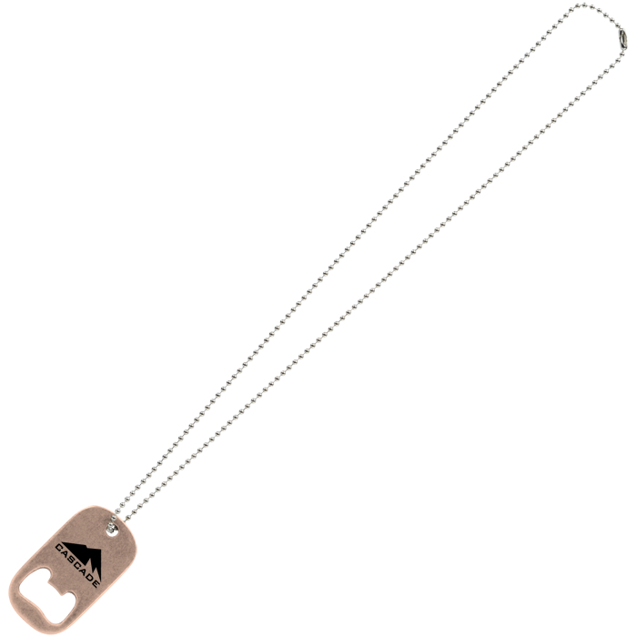 Custom Dog Tag Necklace With Bottle Opener