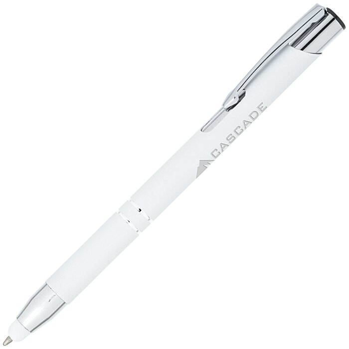Custom Venetian Soft Touch Stylus Metal Pen - Laser