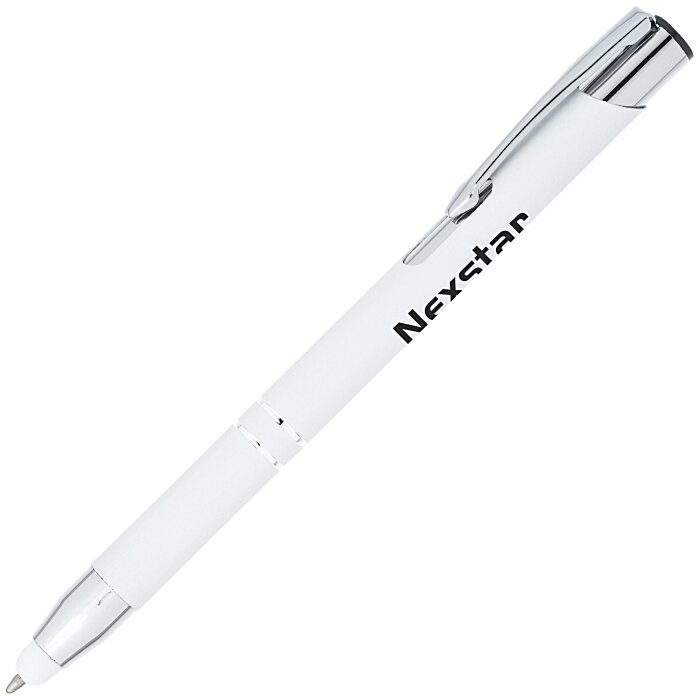 Custom Venetian Soft Touch Stylus Metal Pen - Screen
