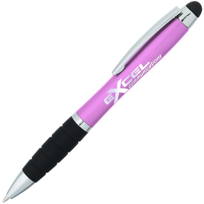 Custom Sanibel Light-Up Logo Stylus Twist Pen