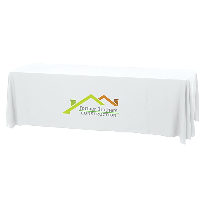 Custom Serged Open-Back Stain Resistant Table Throw - 8 feet