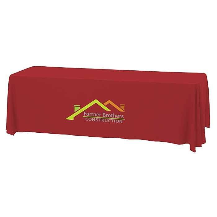 Custom Serged Open-Back Stain Resistant Table Throw - 8 feet