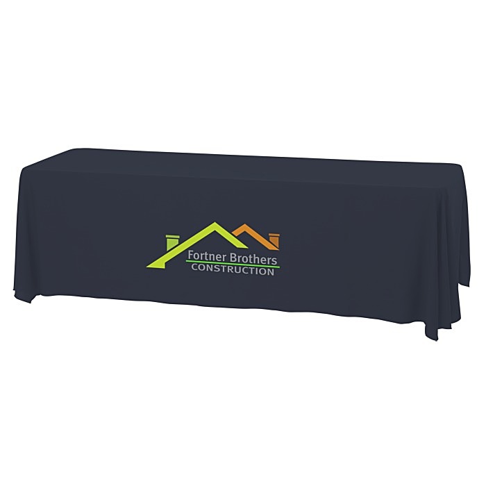 Custom Serged Open-Back Stain Resistant Table Throw - 8 feet