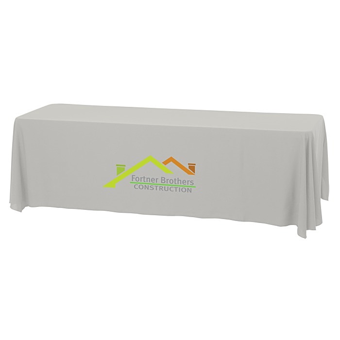 Custom Serged Open-Back Stain Resistant Table Throw - 8 feet