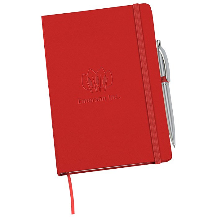 Custom Torsby Notebook with Pen - Debossed
