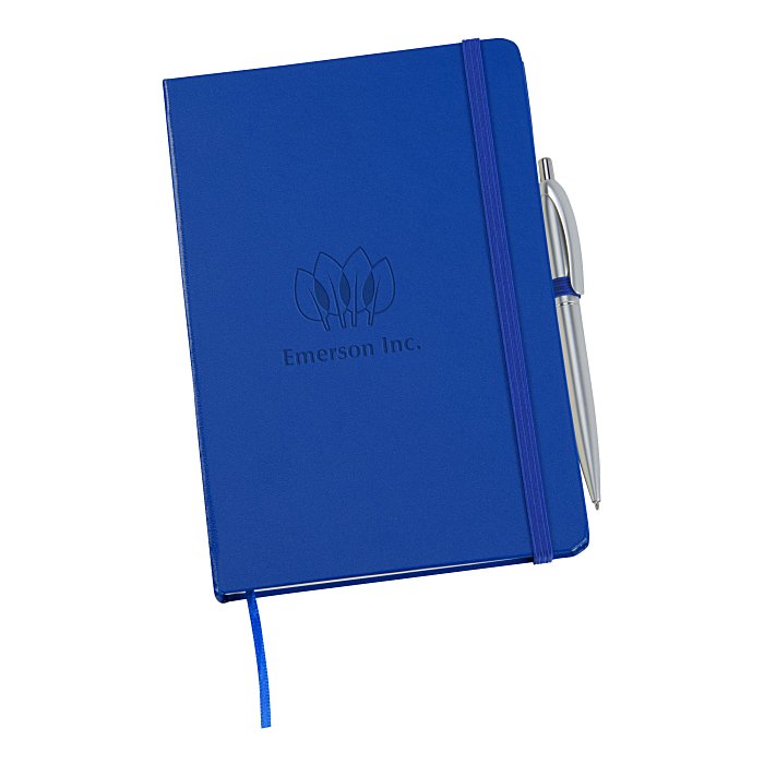 Custom Torsby Notebook with Pen - Debossed