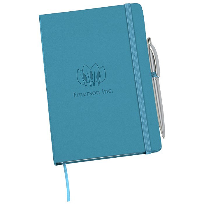 Custom Torsby Notebook with Pen - Debossed