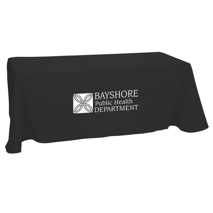 Custom Hemmed Open-Back Poly/Cotton Table Throw - 6'