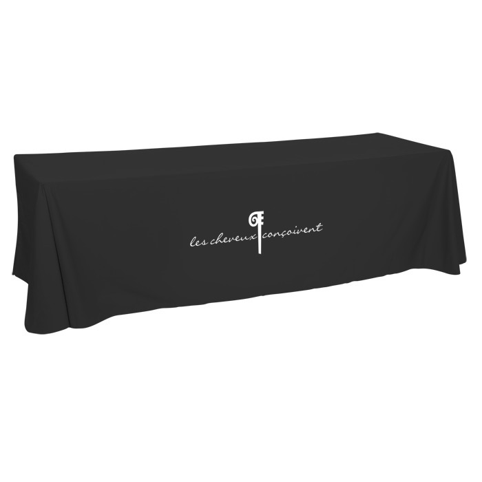 Custom Hemmed Open-Back Poly/Cotton Table Throw - 8'