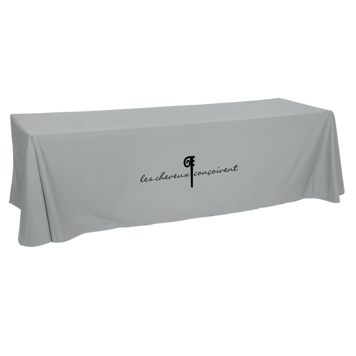 Custom Hemmed Open-Back Poly/Cotton Table Throw - 8'