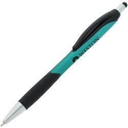 Custom Pattern Grip Stylus Pen - Metallic