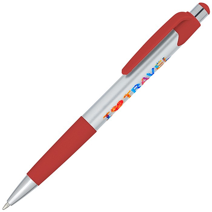 Custom Mardi Gras Pen - Silver - Full Colour