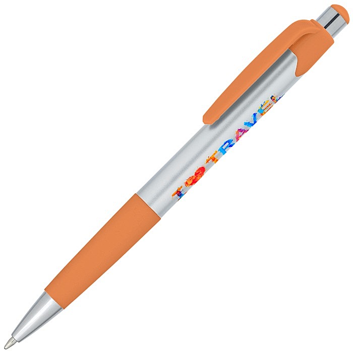 Custom Mardi Gras Pen - Silver - Full Colour