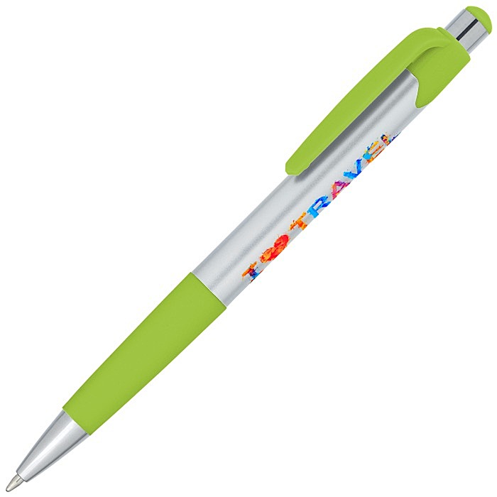 Custom Mardi Gras Pen - Silver - Full Colour