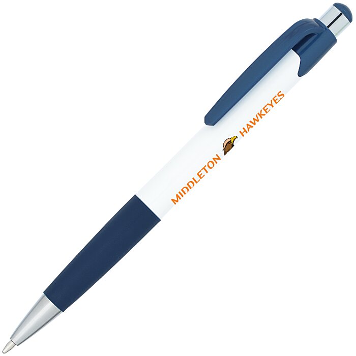 Custom Mardi Gras Pen - White - Full Colour