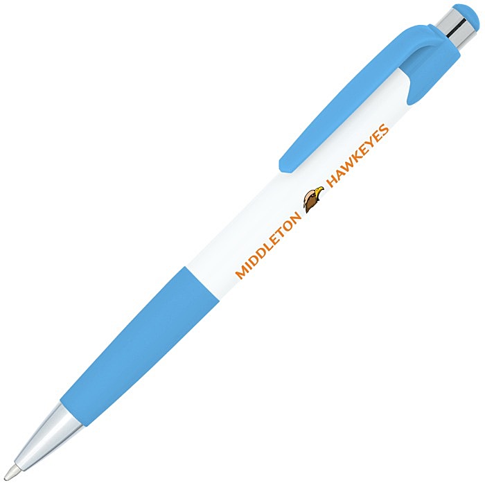 Custom Mardi Gras Pen - White - Full Colour
