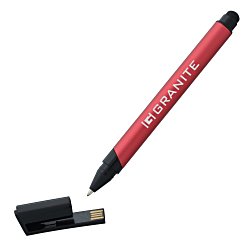 Custom Lyndon USB Flash Drive Stylus Pen - 4GB