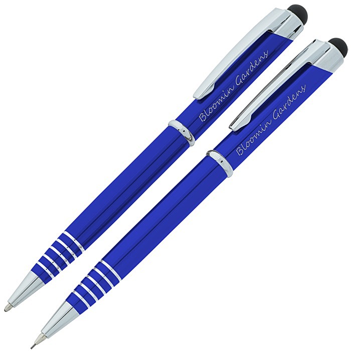 Custom Aria Twist Metal Pen & Pencil Set