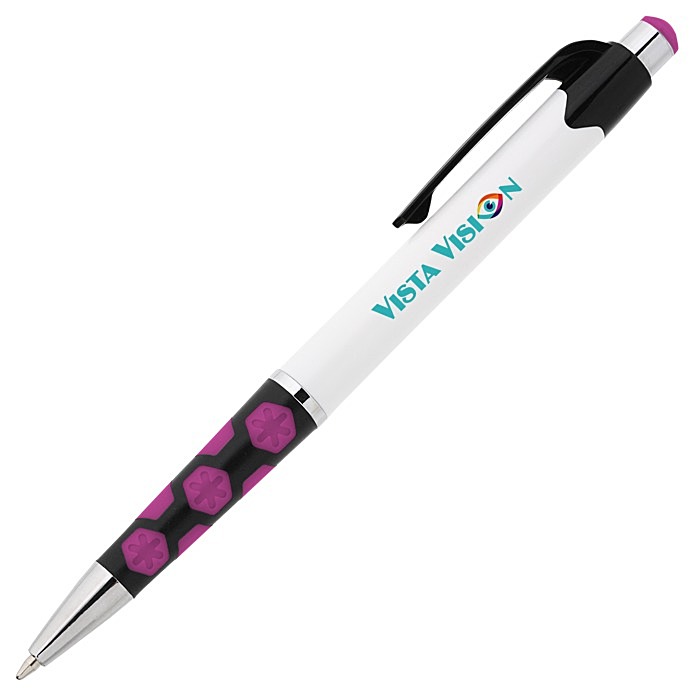 Custom Mardi Gras Hex Pen - Full Colour