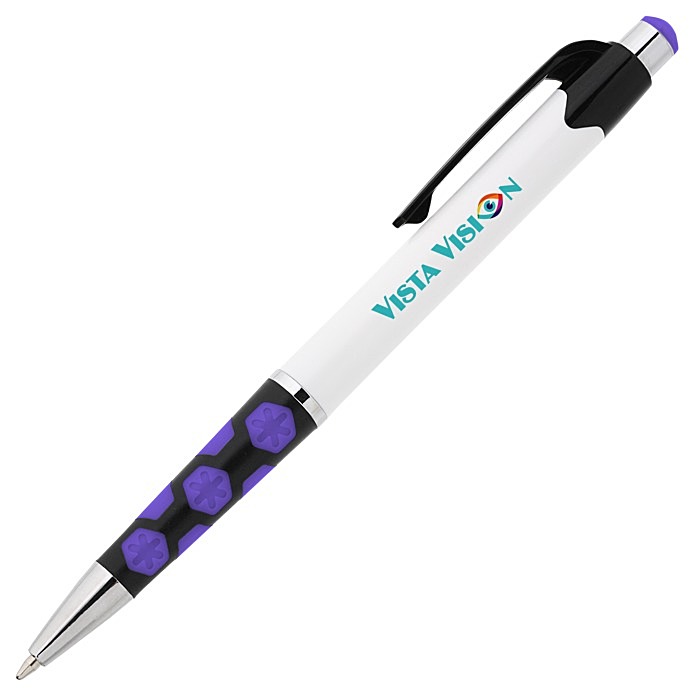 Custom Mardi Gras Hex Pen - Full Colour