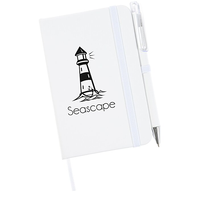 Custom TaskRight Afton Notebook with Pen - 5 1/2 inches x 3 1/2 inches