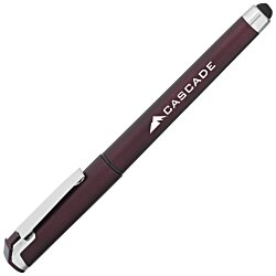 Custom Cali Soft Touch Stylus Gel Pen - Metallic