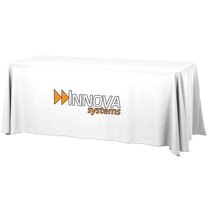 Custom Serged Open-Back Table Throw with Pocket - 6 feet