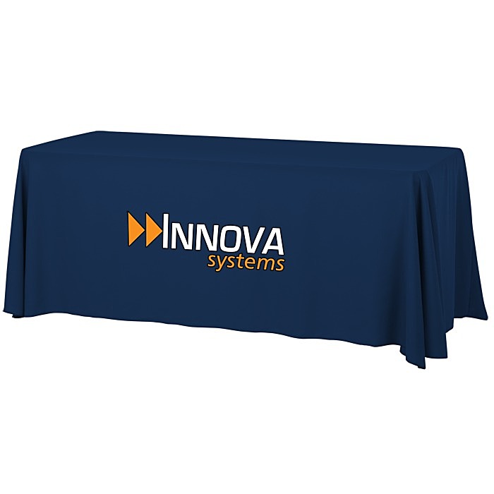 Custom Serged Open-Back Table Throw with Pocket - 6 feet