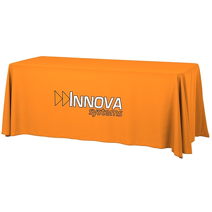 Custom Serged Open-Back Table Throw with Pocket - 6 feet