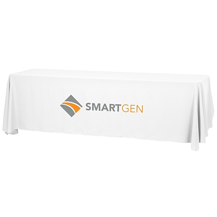 Custom Serged Open-Back Table Throw with Pocket - 8 feet