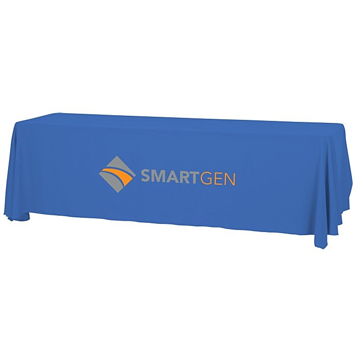 Custom Serged Open-Back Table Throw with Pocket - 8 feet