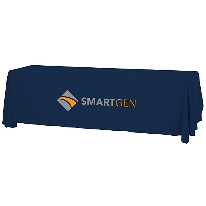 Custom Serged Open-Back Table Throw with Pocket - 8 feet