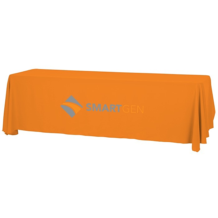 Custom Serged Open-Back Table Throw with Pocket - 8 feet