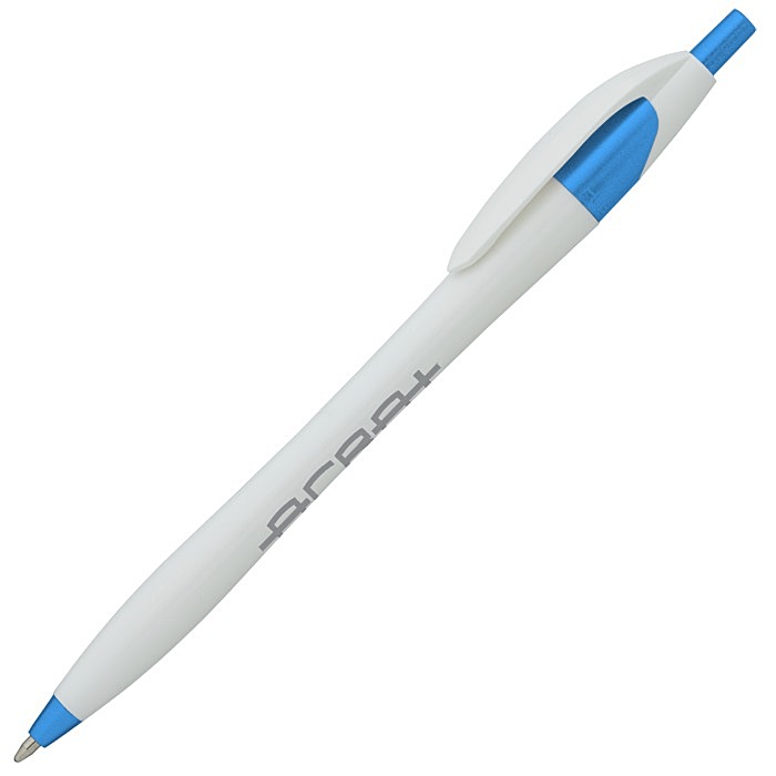 Custom Javelin Pen - White - Metallic