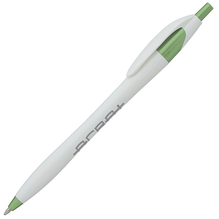 Custom Javelin Pen - White - Metallic
