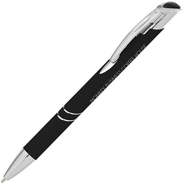 Custom Top Cat Soft Touch Metal Pen