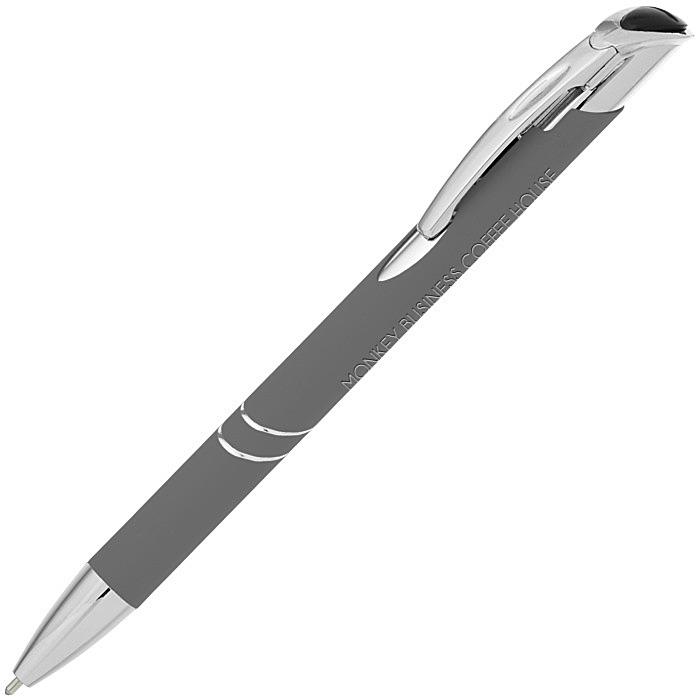 Custom Top Cat Soft Touch Metal Pen