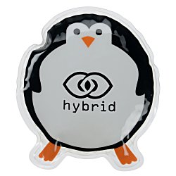 Custom Shaped Mini Aqua Pearls Hot/Cold Pack - Round Penguin