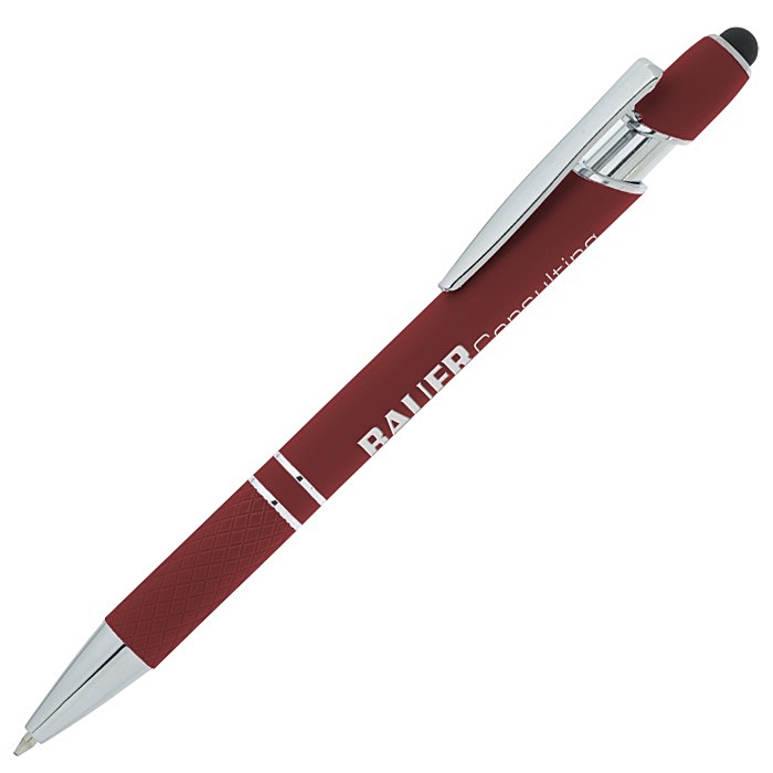 Custom Rita Soft Touch Stylus Metal Pen