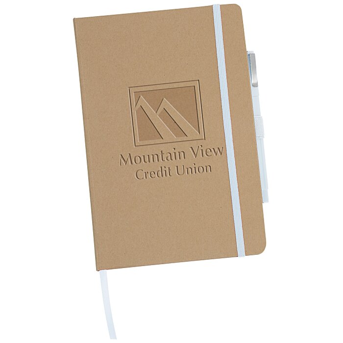 Custom Paper Cover Notebook with Pen