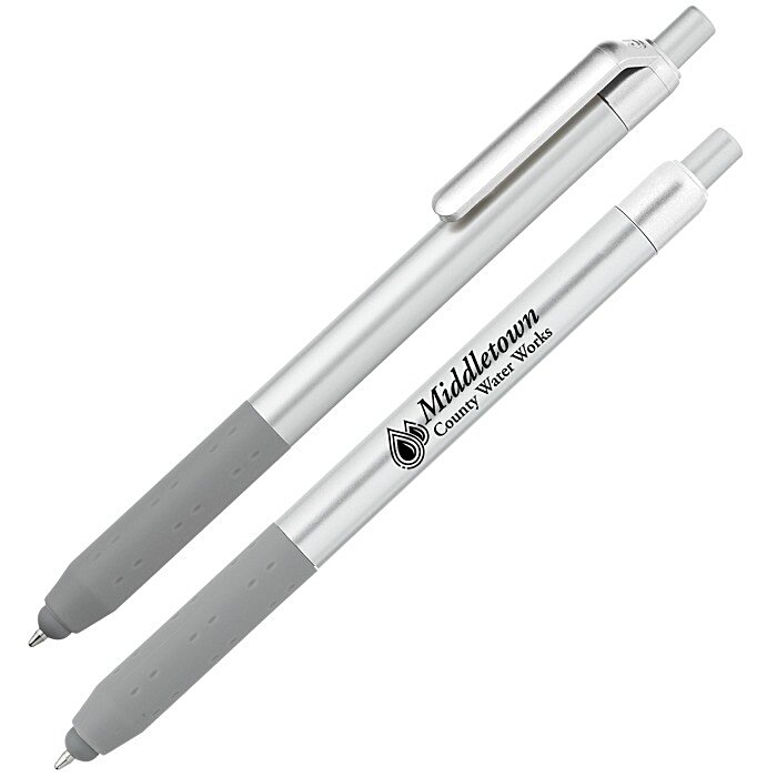 Custom Alamo Stylus Pen - Silver - Metallic