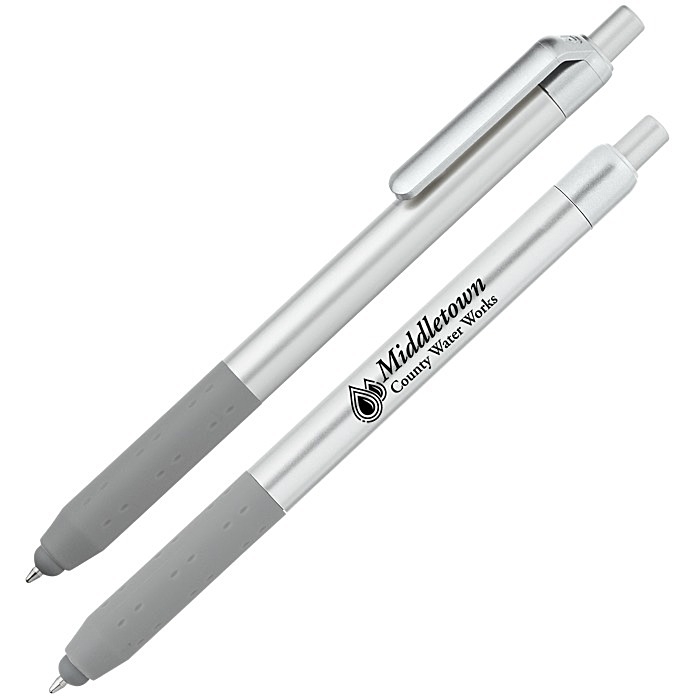 Custom Alamo Stylus Pen - Silver - Metallic