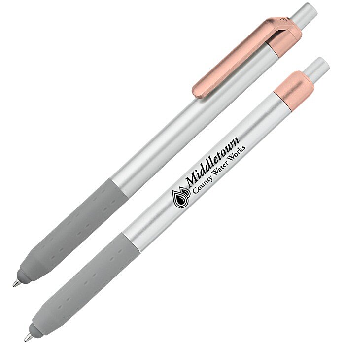 Custom Alamo Stylus Pen - Silver - Metallic