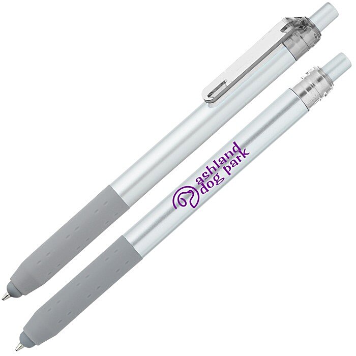 Custom Alamo Stylus Pen - Silver - Translucent