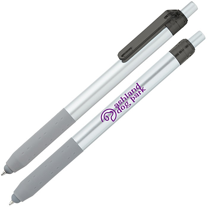 Custom Alamo Stylus Pen - Silver - Translucent